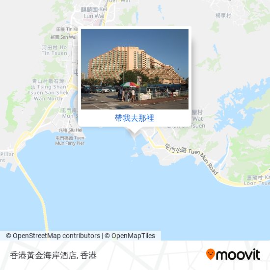香港黃金海岸酒店地圖