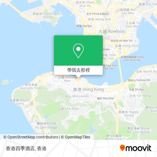 香港四季酒店地圖