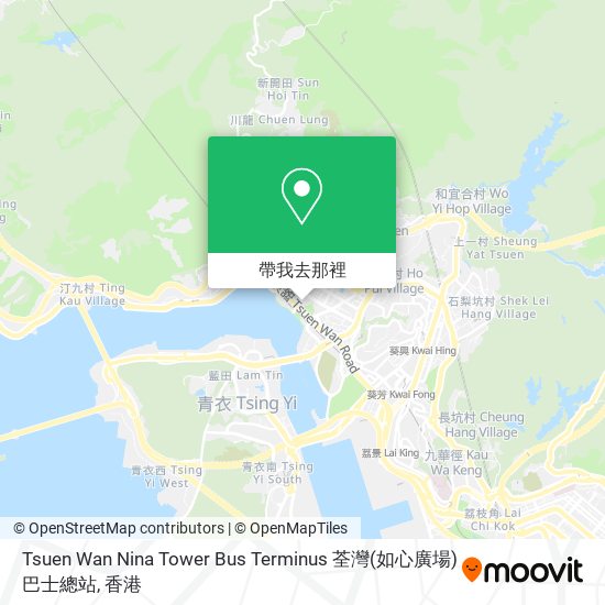 Tsuen Wan Nina Tower Bus Terminus 荃灣(如心廣場)巴士總站地圖