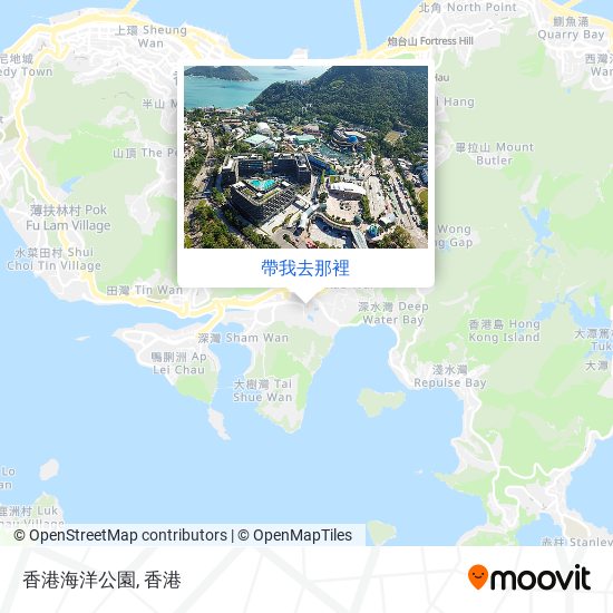 香港海洋公園地圖
