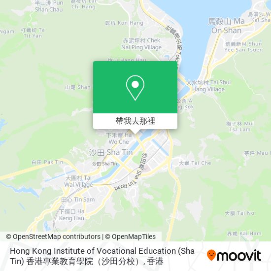 Hong Kong Institute of Vocational Education (Sha Tin) 香港專業教育學院（沙田分校）地圖