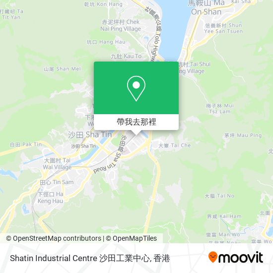 Shatin Industrial Centre 沙田工業中心地圖