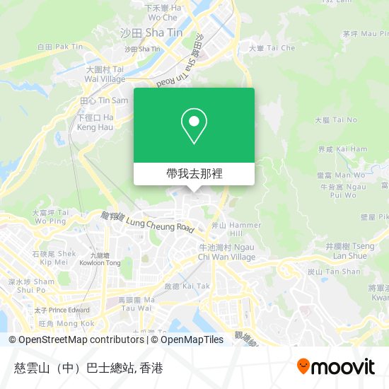 慈雲山（中）巴士總站地圖