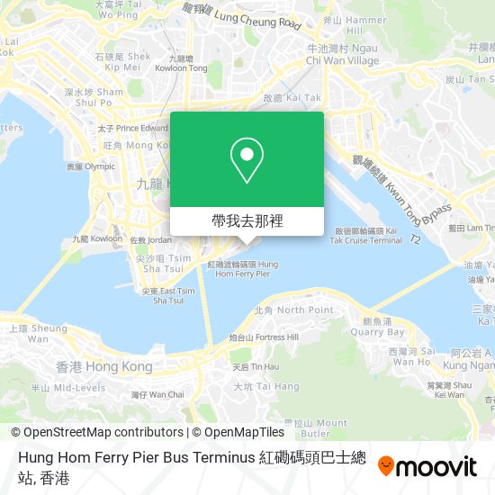 Hung Hom Ferry Pier Bus Terminus 紅磡碼頭巴士總站地圖