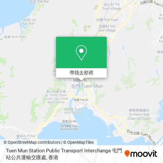 Tuen Mun Station Public Transport Interchange 屯門站公共運輸交匯處地圖