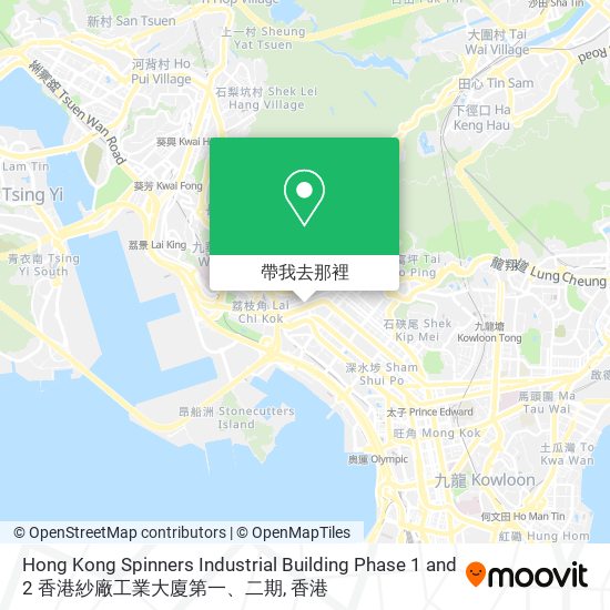 Hong Kong Spinners Industrial Building Phase 1 and 2 香港紗廠工業大廈第一、二期地圖