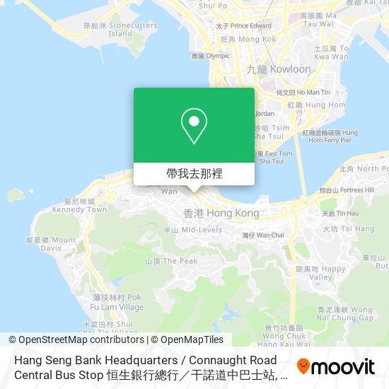 Hang Seng Bank Headquarters / Connaught Road Central Bus Stop 恒生銀行總行／干諾道中巴士站地圖