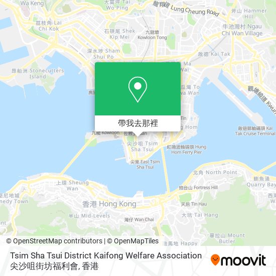 Tsim Sha Tsui District Kaifong Welfare Association 尖沙咀街坊福利會地圖