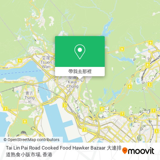 Tai Lin Pai Road Cooked Food Hawker Bazaar 大連排道熟食小販市場地圖