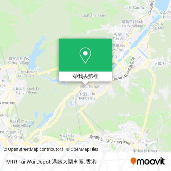MTR Tai Wai Depot 港鐵大圍車廠地圖