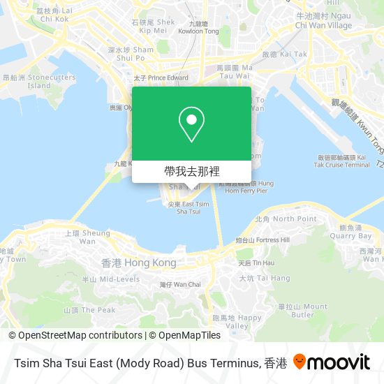 Tsim Sha Tsui East (Mody Road) Bus Terminus地圖