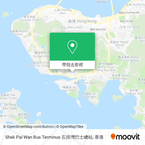 Shek Pai Wan Bus Terminus 石排灣巴士總站地圖