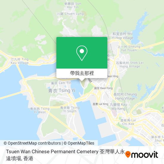 Tsuen Wan Chinese Permanent Cemetery 荃灣華人永遠墳場地圖