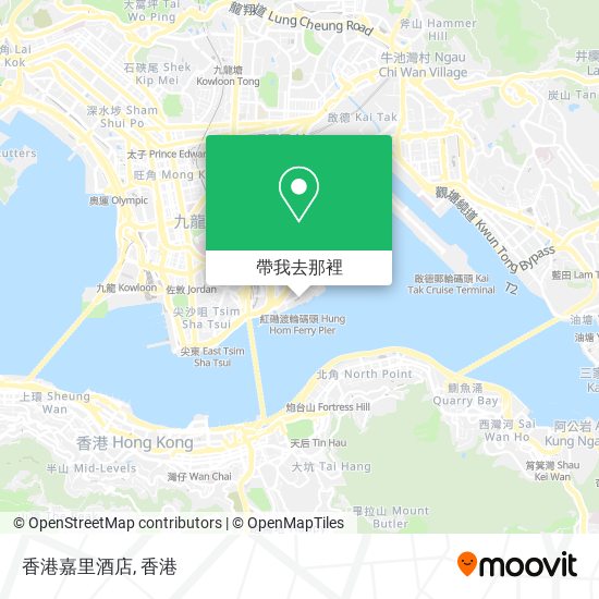 香港嘉里酒店地圖