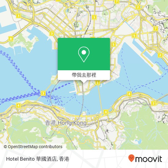 Hotel Benito 華國酒店地圖