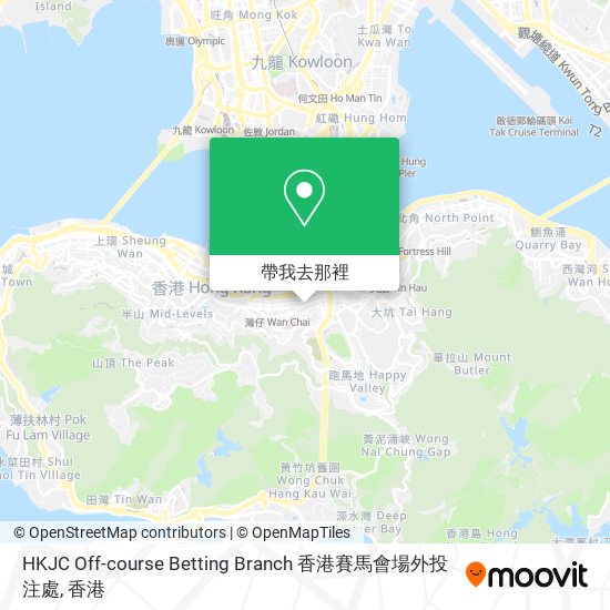 HKJC Off-course Betting Branch 香港賽馬會場外投注處地圖