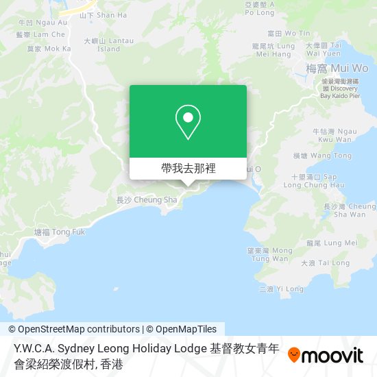 Y.W.C.A. Sydney Leong Holiday Lodge 基督教女青年會梁紹榮渡假村地圖