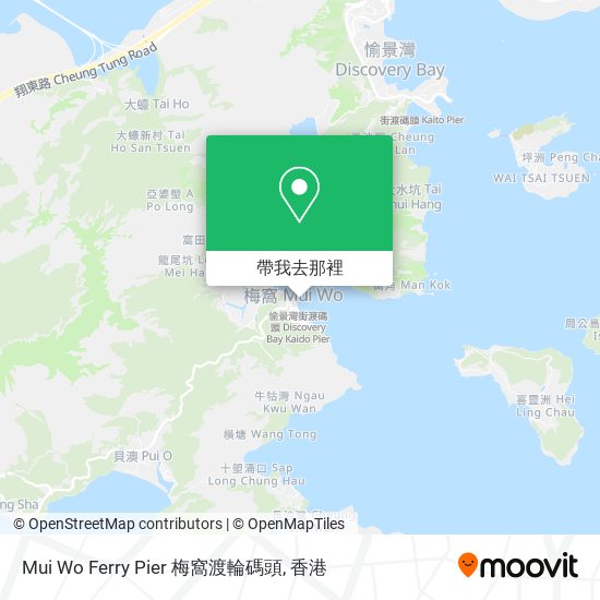 Mui Wo Ferry Pier 梅窩渡輪碼頭地圖