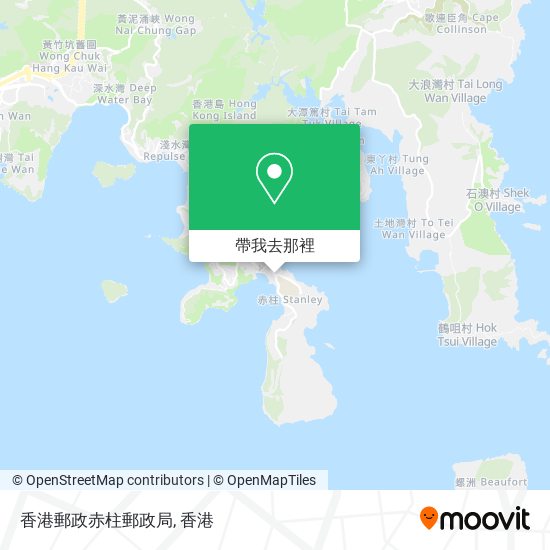 香港郵政赤柱郵政局地圖