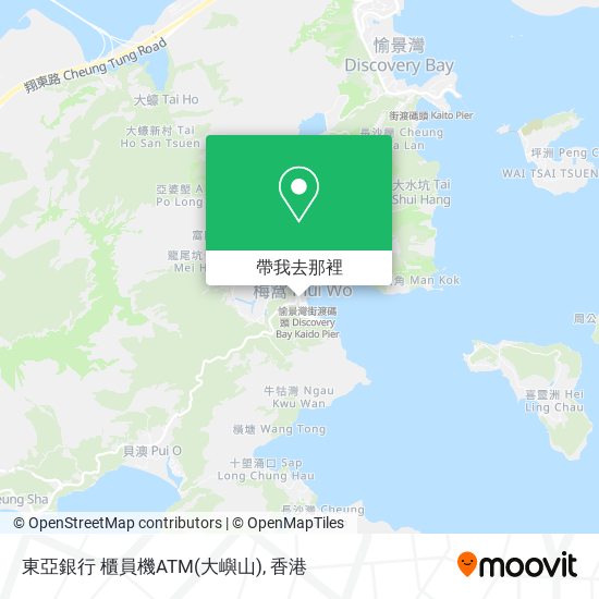 東亞銀行 櫃員機ATM(大嶼山)地圖