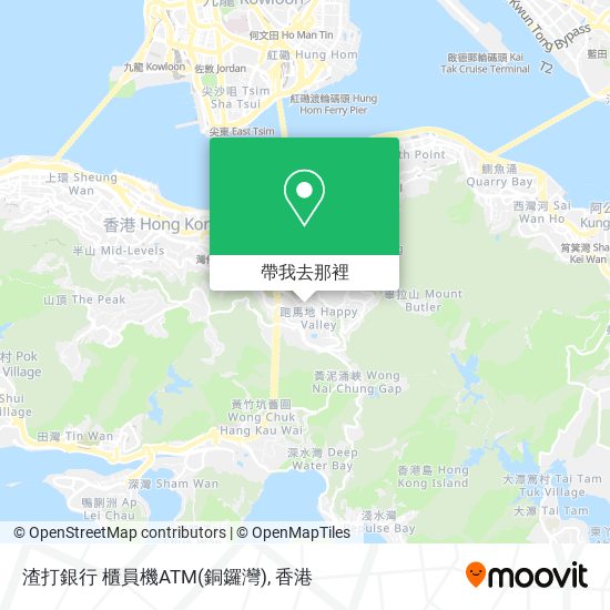 渣打銀行 櫃員機ATM(銅鑼灣)地圖