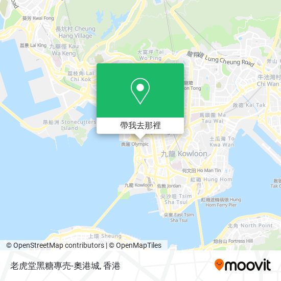老虎堂黑糖專売-奧港城地圖