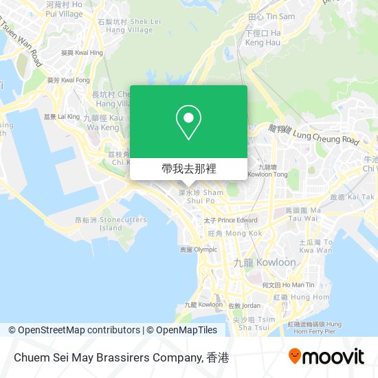 Chuem Sei May Brassirers Company地圖