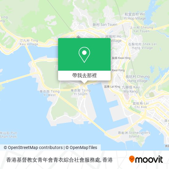 香港基督教女青年會青衣綜合社會服務處地圖