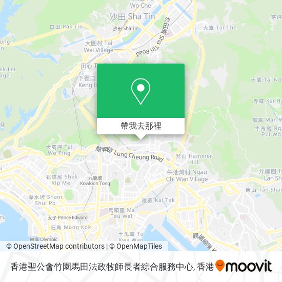 香港聖公會竹園馬田法政牧師長者綜合服務中心地圖