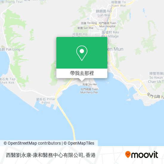西醫劉永康-康和醫務中心有限公司地圖