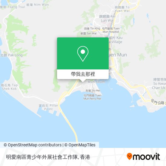 明愛南區青少年外展社會工作隊地圖