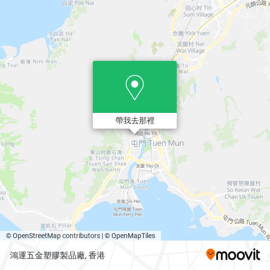 鴻運五金塑膠製品廠地圖