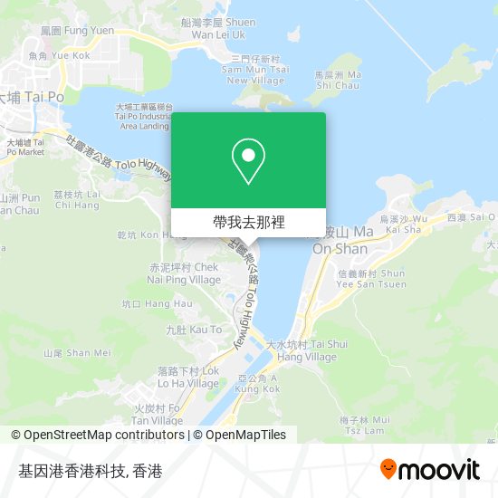 基因港香港科技地圖
