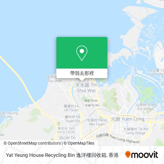 Yat Yeung House Recycling Bin 逸洋樓回收箱地圖