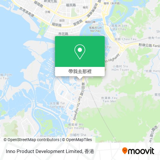Inno Product Development Limited地圖