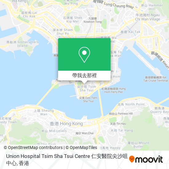 Union Hospital Tsim Sha Tsui Centre 仁安醫院尖沙咀中心地圖