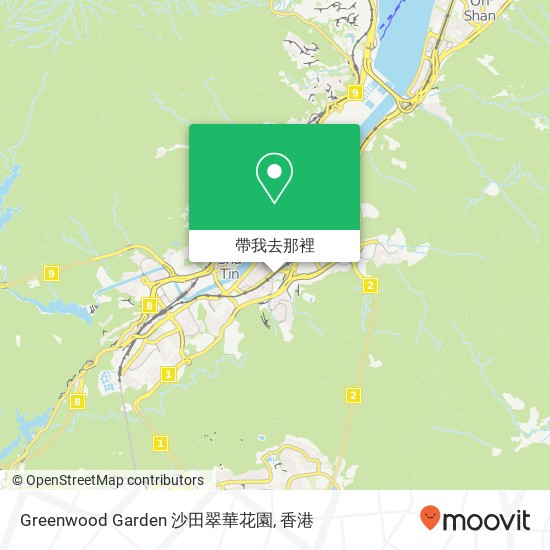 Greenwood Garden 沙田翠華花園地圖