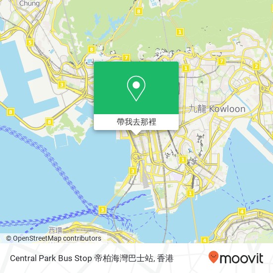 Central Park Bus Stop 帝柏海灣巴士站地圖