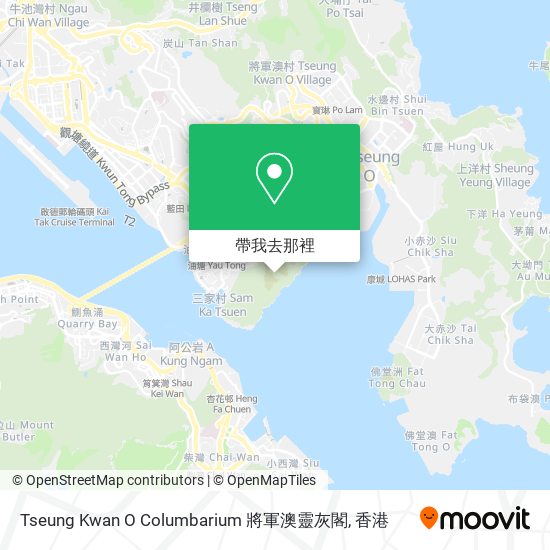 Tseung Kwan O Columbarium 將軍澳靈灰閣地圖