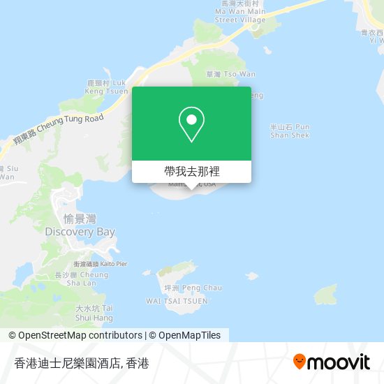 香港迪士尼樂園酒店地圖