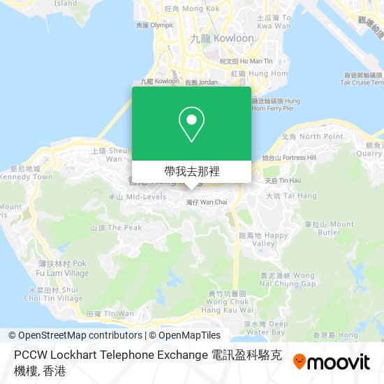 PCCW Lockhart Telephone Exchange 電訊盈科駱克機樓地圖