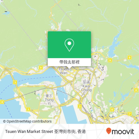 Tsuen Wan Market Street 荃灣街市街地圖