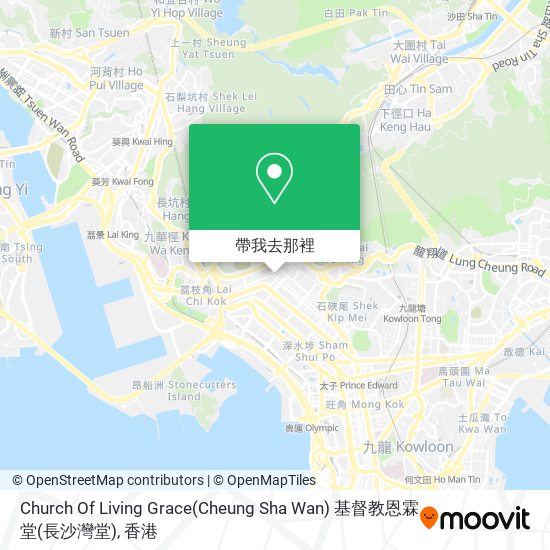 Church Of Living Grace(Cheung Sha Wan) 基督教恩霖堂(長沙灣堂)地圖