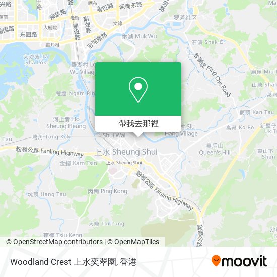 Woodland Crest 上水奕翠園地圖