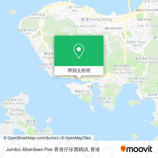 Jumbo Aberdeen Pier 香港仔珍寶碼頭地圖