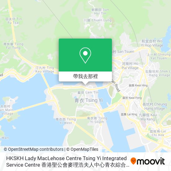 HKSKH Lady MacLehose Centre Tsing Yi Integrated Service Centre 香港聖公會麥理浩夫人中心青衣綜合服務中心地圖