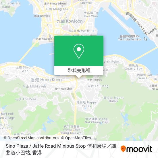 Sino Plaza / Jaffe Road Minibus Stop 信和廣場／謝斐道小巴站地圖