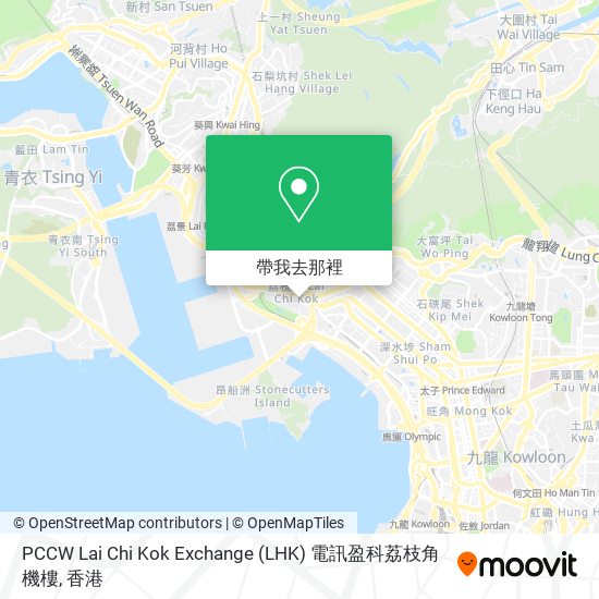 PCCW Lai Chi Kok Exchange (LHK) 電訊盈科荔枝角機樓地圖