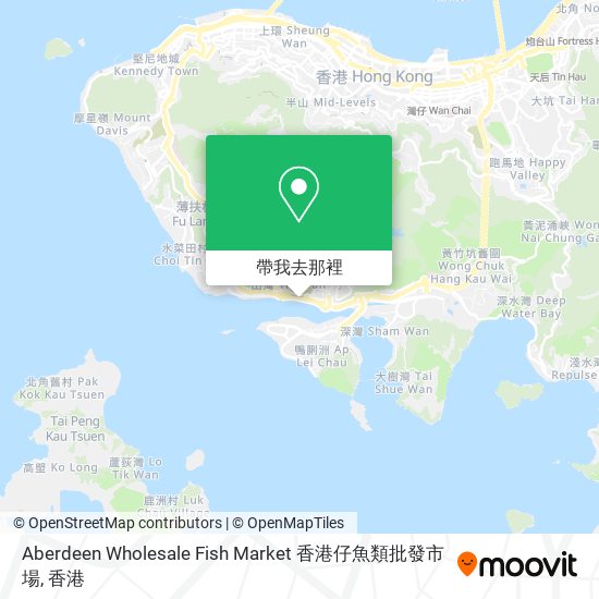 Aberdeen Wholesale Fish Market 香港仔魚類批發市場地圖