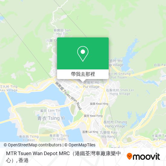 MTR Tsuen Wan Depot MRC（港鐵荃灣車廠康樂中心）地圖